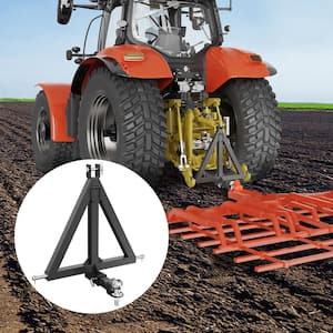 3 Point Hitch Receiver 2 in. Receiver Trailer Hitch Category 1 Tractor Tow Drawbar Adapter for Trailers Farm Equipment