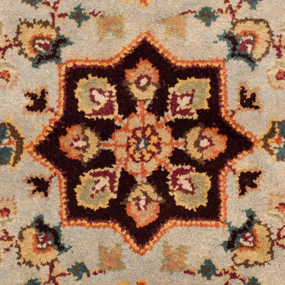 Hand-Tufted Red and Rust Wool Persian Accent Rug 2' x 3'