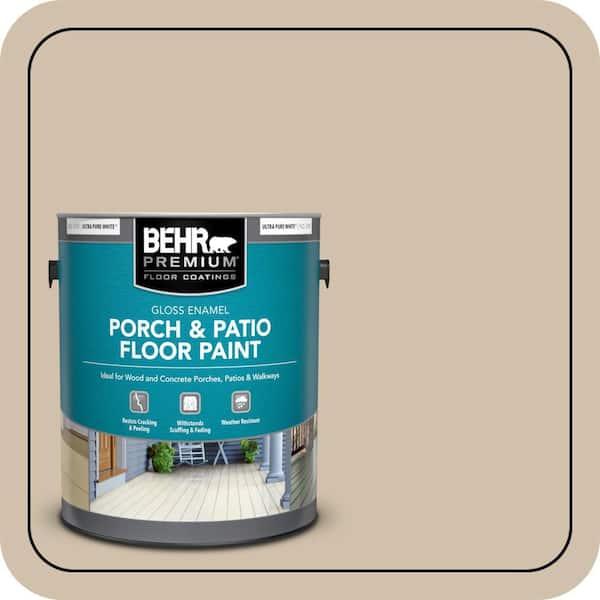 1 gal. #PFC-27 Light Rattan Gloss Enamel Interior/Exterior Porch and Patio Floor Paint
