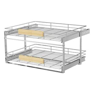 Space Saver Silver Metal Pull-Out Organizer