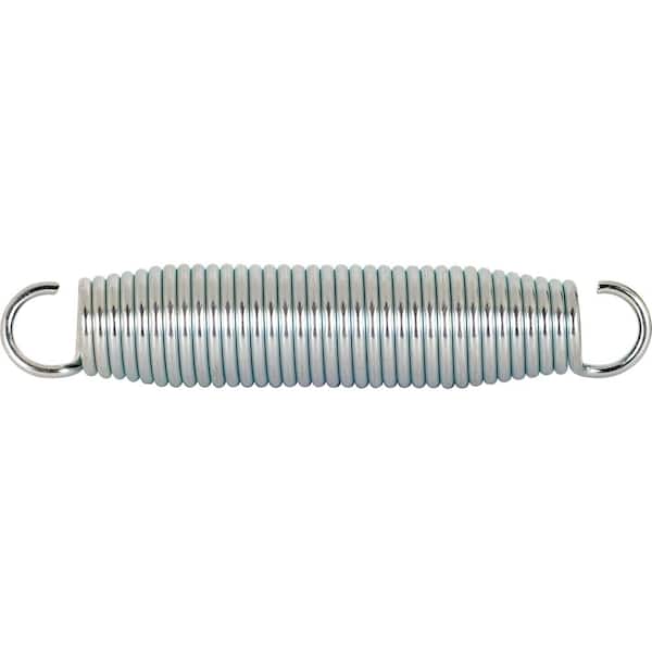 Extension Spring, Spring Steel Const, Nickel-Plated Finish, 120 GA x 1-1/16 in. x 5-1/2 in., Single Loop Open, (1-Pack)