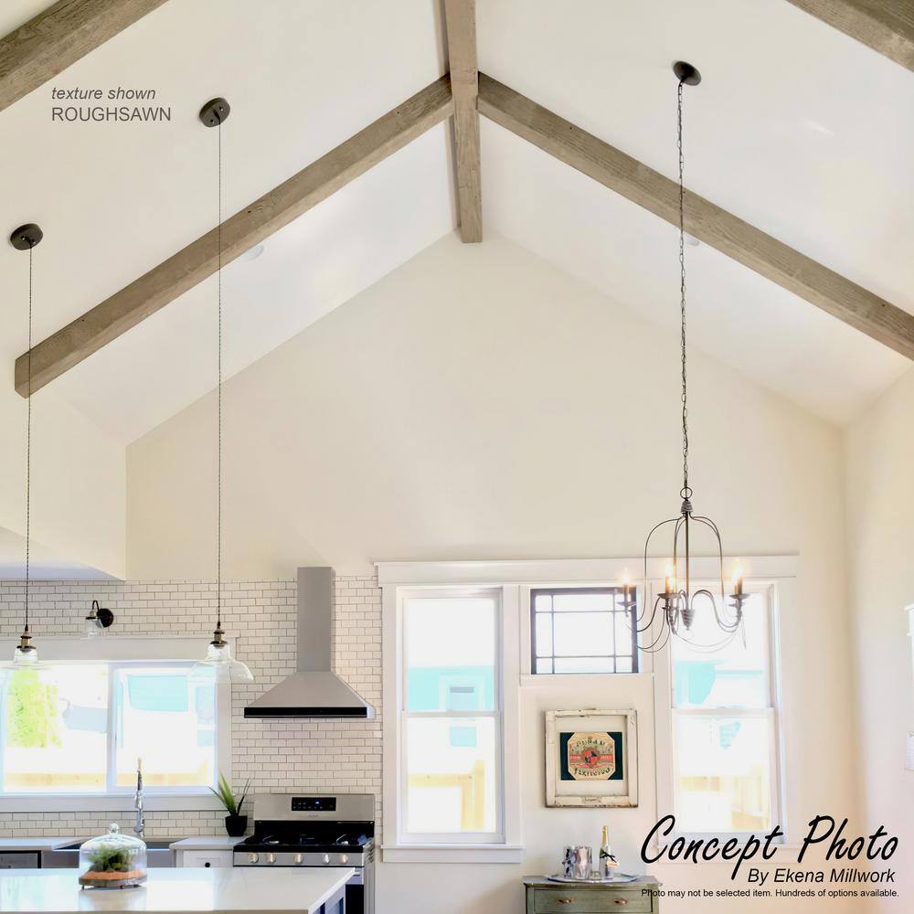 8' Premium Aged Faux Wood Knotty Pine Ceiling Beam