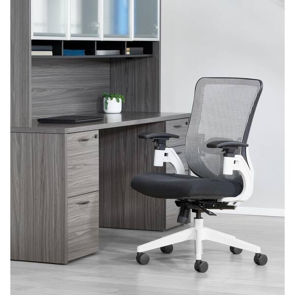 Office Star Ventilated Manager's Office Desk Chair with Breathable Mesh  Seat and Back, Black Base, Black