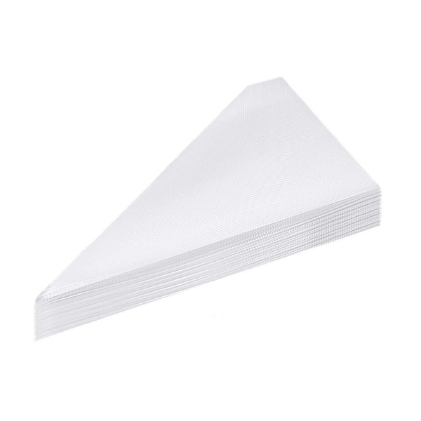 Large Capacity 13 in. Thick Plastic Clear Disposable Piping Bags with Anti-Slip Grip for Icing Frosting 200-Pack