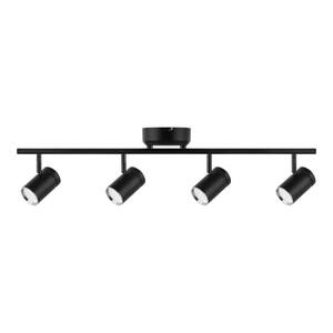Crosshaven 2.6 ft. 4-Light Black Hubspace Smart Color Tunable Integrated LED Fixed Track Ceiling Lighting Kit