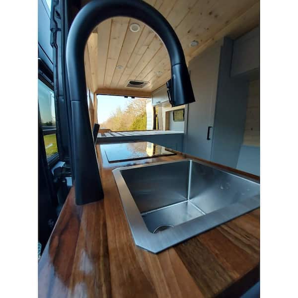 HARDWOOD REFLECTIONS - 8 ft. L x 25 in. D Unfinished Walnut Solid Wood Butcher Block Countertop With Square Edge