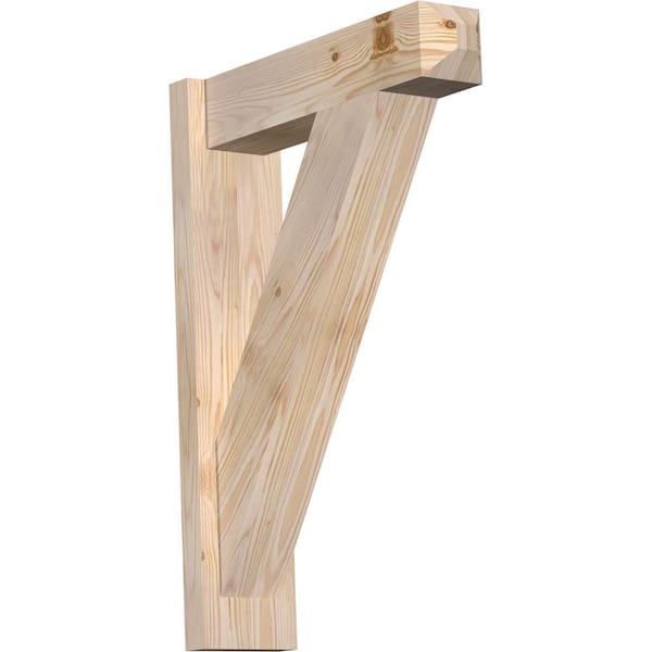 Ekena Millwork 6 in. x 28 in. x 20 in. Douglas Fir Traditional Craftsman Smooth Outlooker
