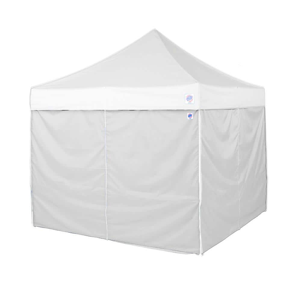 E Z Up 10 Ft White Sidewalls 4 Pack Includes 1 Mid Zip Wall Fits E Z Up 10 Ft X 10 Ft