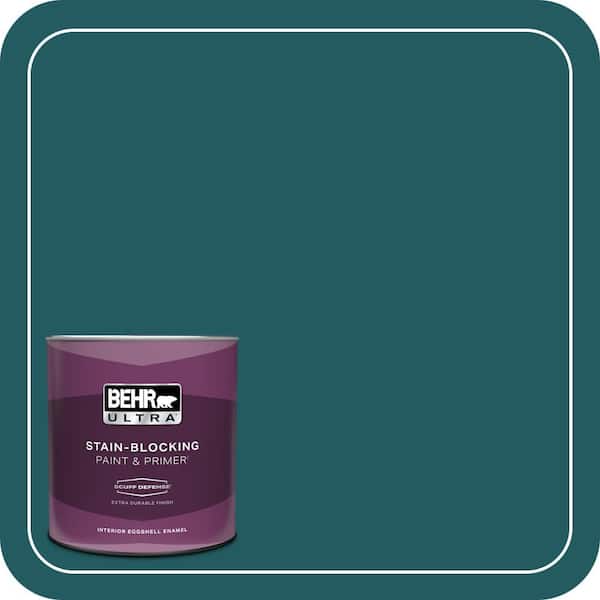 BEHR ULTRA 1 qt. #S450-7A Out to Sea Extra Durable Eggshell Enamel Interior Paint and Primer