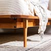 Walker Edison Furniture Company Spindle Back Solid Wood Queen Bed in Caramel HDQSPINCA