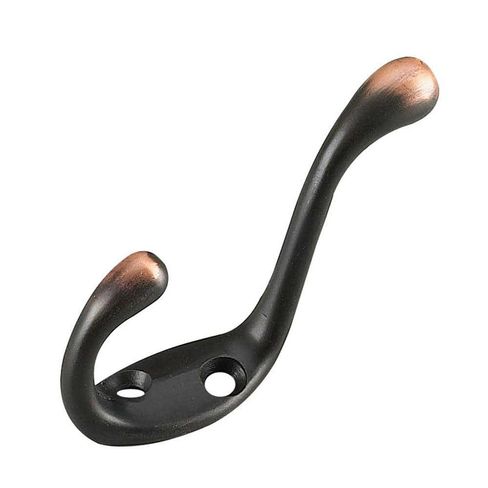 Ajaa Lcyolada Heavy Duty Oil Rubbed Bronze Towel Coat Hook for Entryway  Bathroom Closet Room, with 3 Prongs,Pack of 5