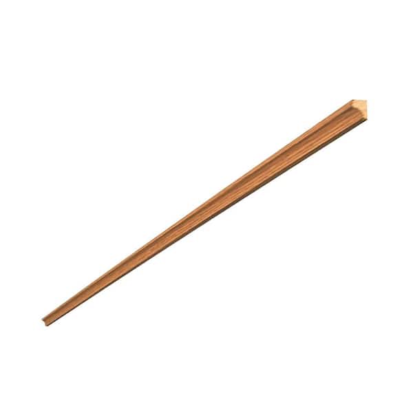 Stairtek 0.5 in. x .75 in. x 48 in. Prefinished Gunstock Red Oak Cove Moulding