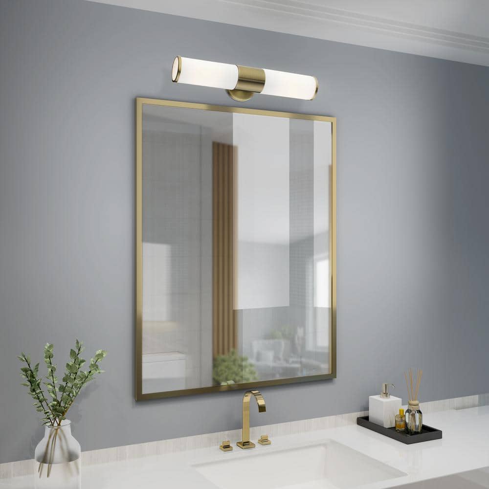 Antique Brass 2-Light Wall Mount Vanity Sconce