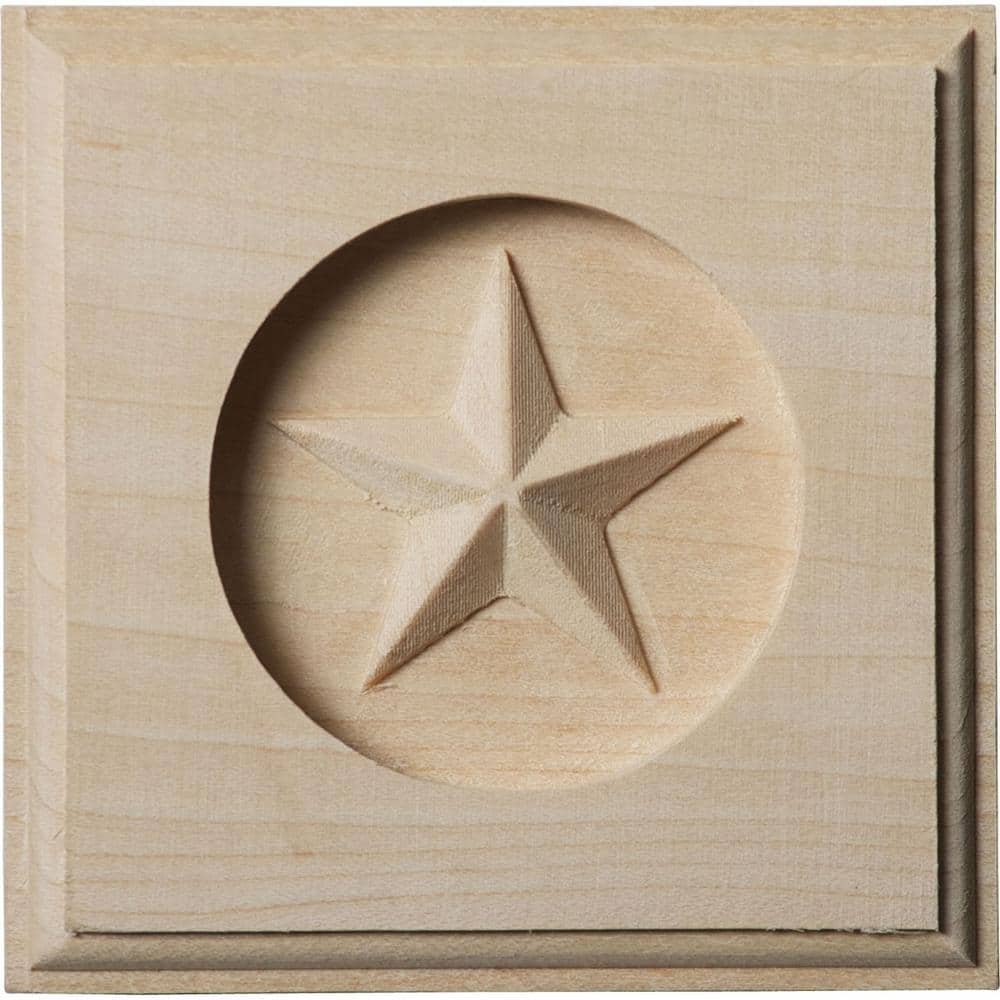 5/8 in. x 3-1/2 in. x 3-1/2 in. Unfinished Wood Rubberwood Austin Star Rosette price history on PriceWatchPro