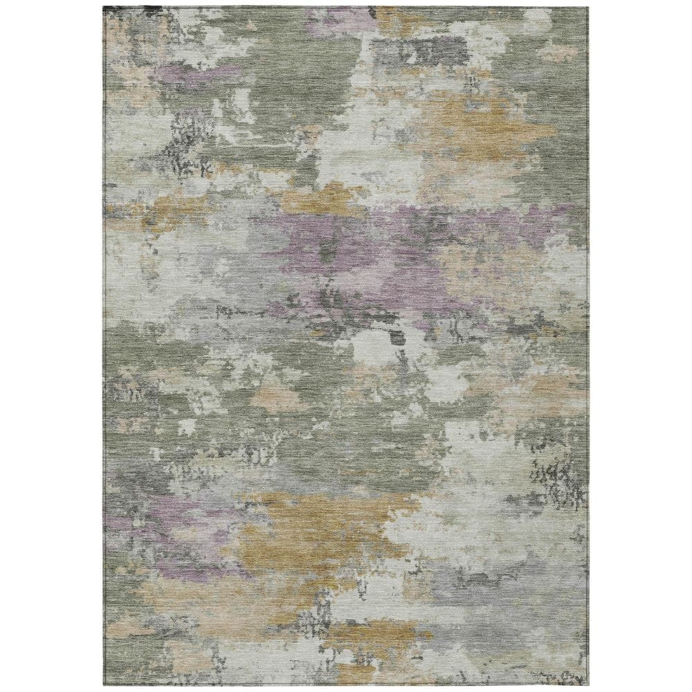Chantille Machine Washable Indoor/Outdoor Abstract ACN2812 Sage 8 ft. x 10 ft. Area Rug price history on PriceWatchPro