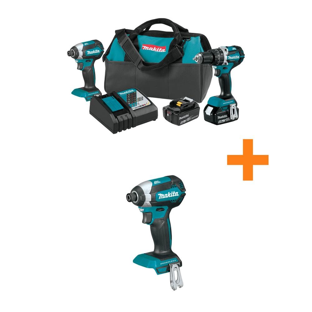 18V LXT Lithium-Ion Brushless Cordless 2-Pc. Combo Kit (4.0Ah) with 18V LXT Brushless 1/4 in. Impact Driver price history on PriceWatchPro