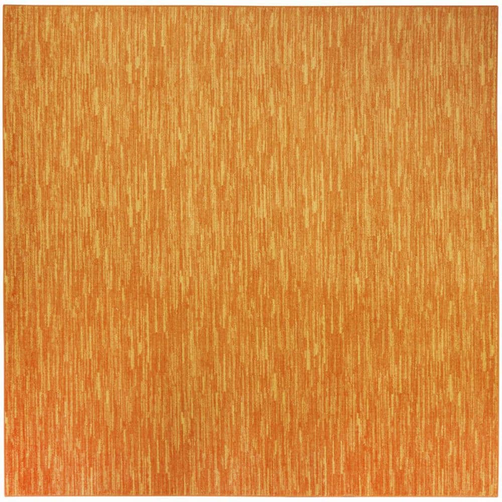 Orange 5 X 5 ft. Woven Polypropylene Indoor/Outdoor Area Rug price history on PriceWatchPro
