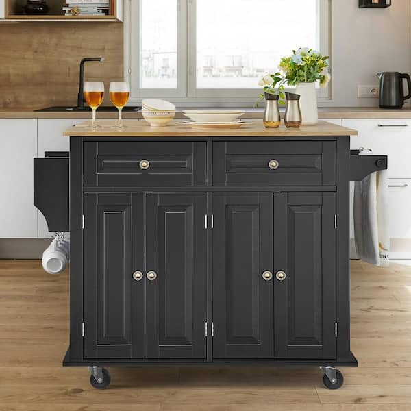 Rolling Kitchen Storage good Island Cart