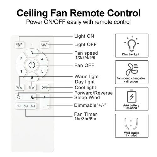 52 In. Indoor Black Low Profile Ceiling Fan with 5 Blades, Integrated Dimmable LED and Remote Control Ceiling Fans With Lights