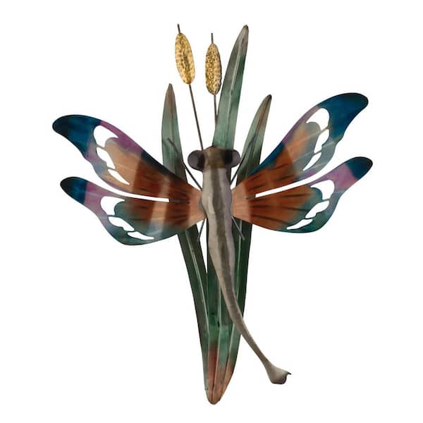 Metallic Blue Dragonfly Wall Decor