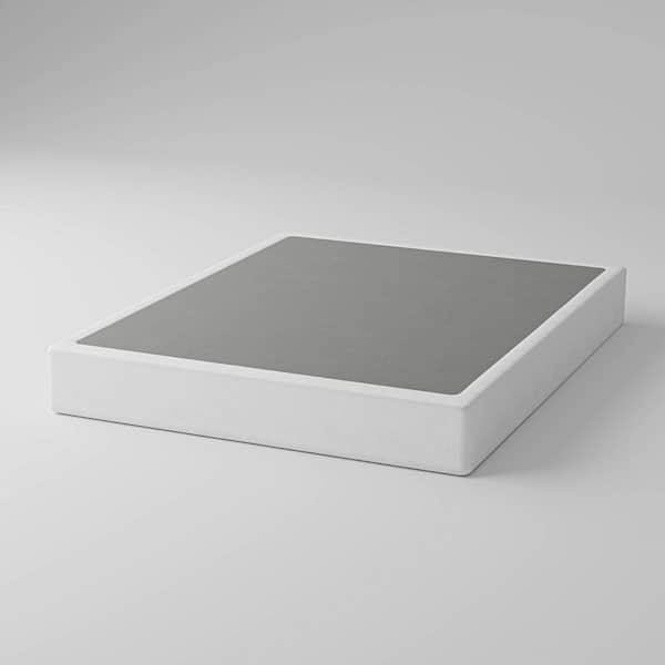 Comasach 8 in. Queen Size Box Spring High Profile Metal Bed Base with Fabric Cover, Sturdy Mattress Foundation, Easy Assembly