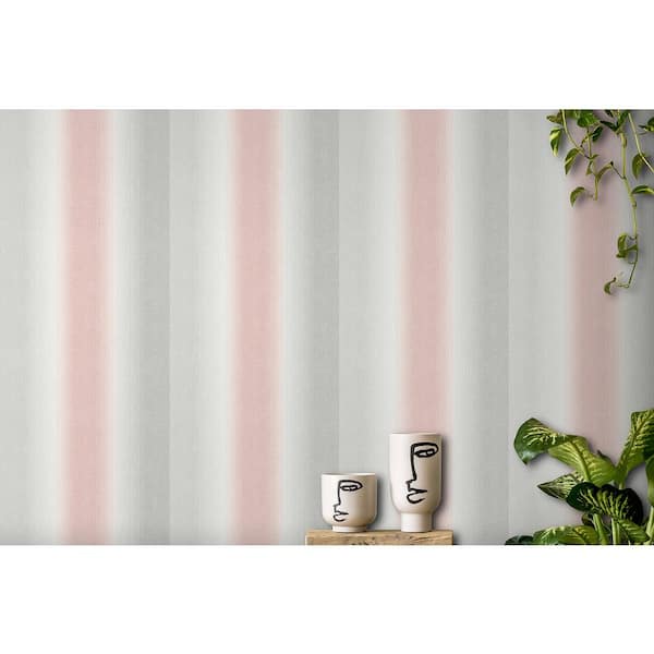 Kirby Pink Stripe Vinyl Wallpaper Roll