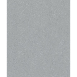 Metallic Silver/Grey Abstract Branches Design Vinyl on Non-Woven Non-Pasted Wallpaper Roll