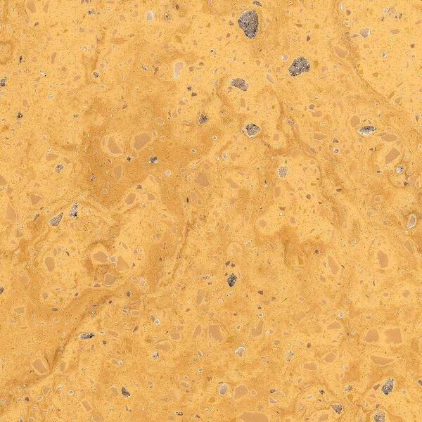 Corian 2 in. Solid Surface Countertop Sample in Aztec Gold