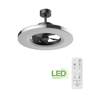 Sarina 23 in. Indoor LED Chrome Ceiling Fan with Remote