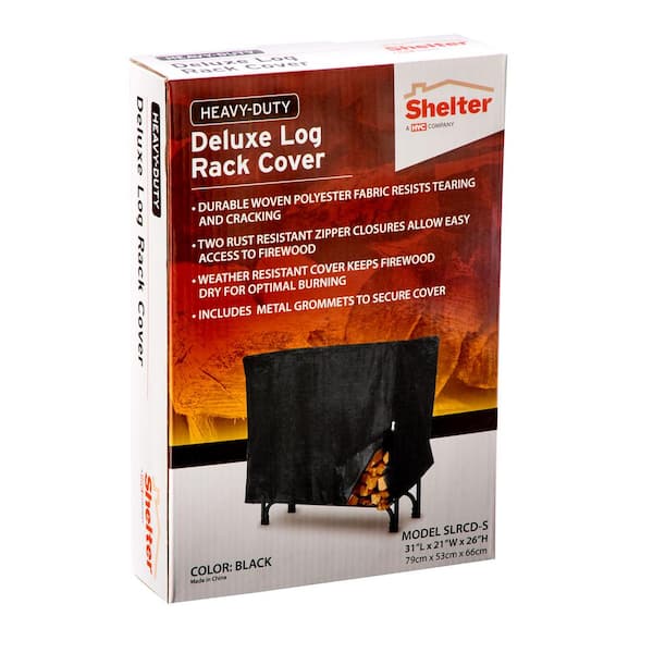 Shelter Deluxe Small Log Rack Cover Slrcd S The Home Depot