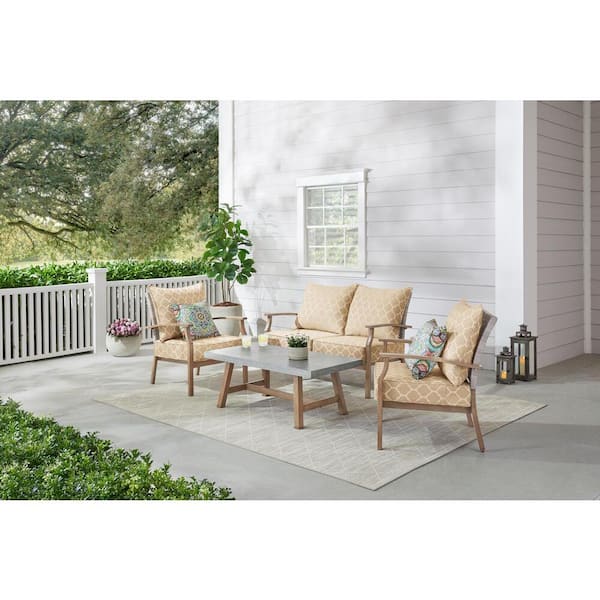 Reviews for Hampton Bay Beachside 4Piece Rope Look Wicker Outdoor