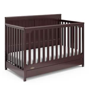 Hadley 4-in-1 Convertible Crib with Drawer-Espresso