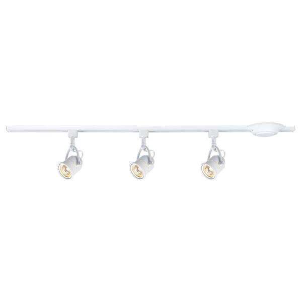 Hampton Bay 3-Light Retro 44 in. White Linear Track Lighting Kit