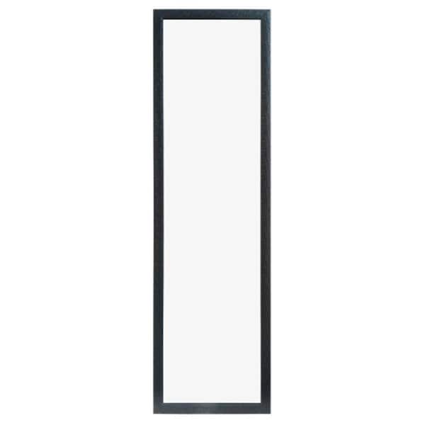 Unbranded 50 in. W x 14 in. H Large Rectangular PS Framed Explosion-Proof Wall Bathroom Vanity Mirror in Black