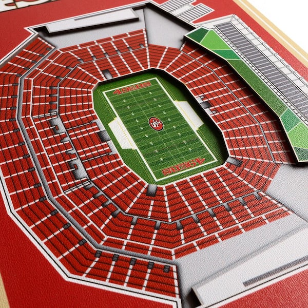 8 x 32 NFL San Francisco 49ers 3D Stadium Banner