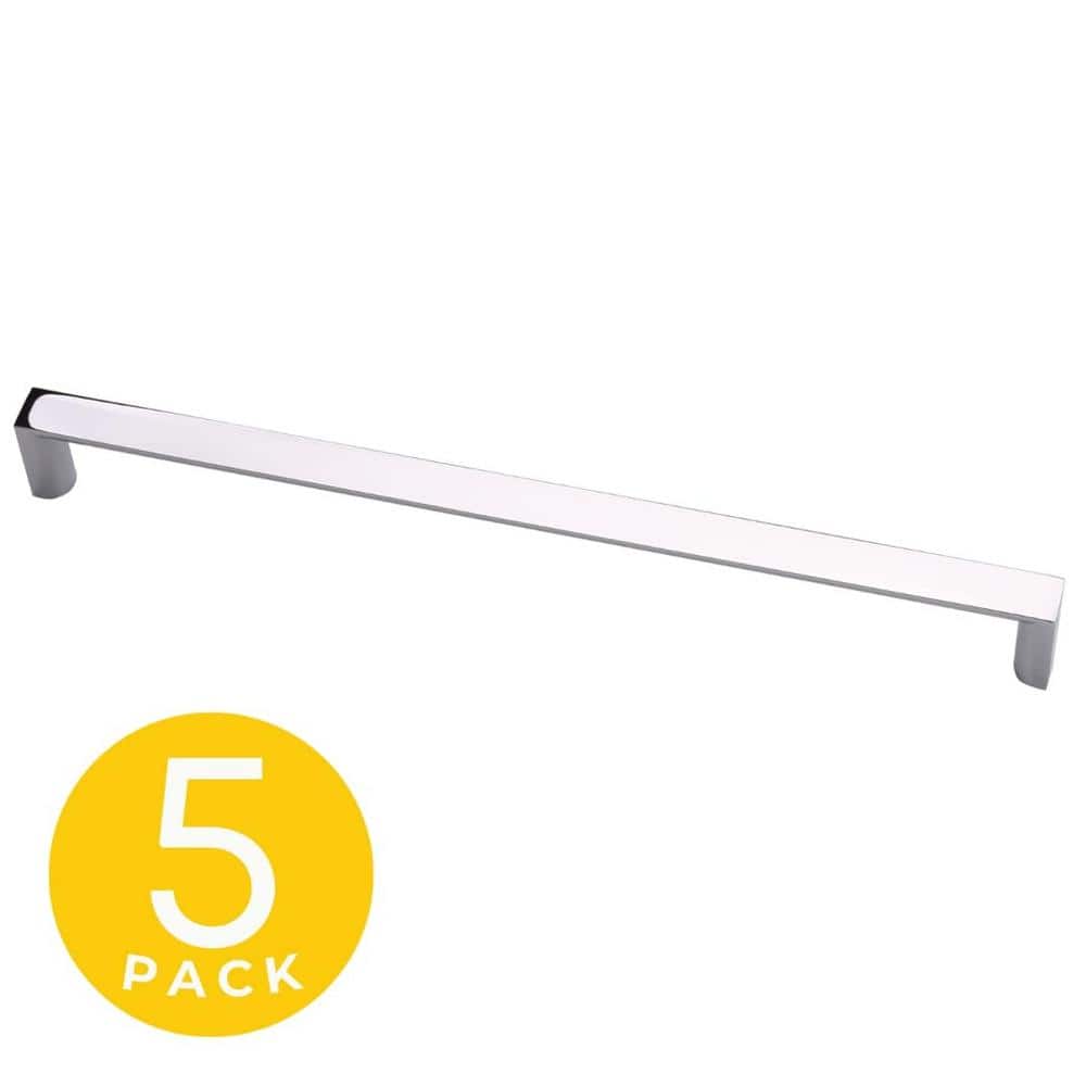Solar Series 5 in. (128 mm) Center-to-Center Modern Polished Chrome Cabinet Handle/Pull (5-Pack) price history on PriceWatchPro