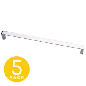 Solar Series 5 in. (128 mm) Center-to-Center Modern Polished Chrome Cabinet Handle/Pull (5-Pack)