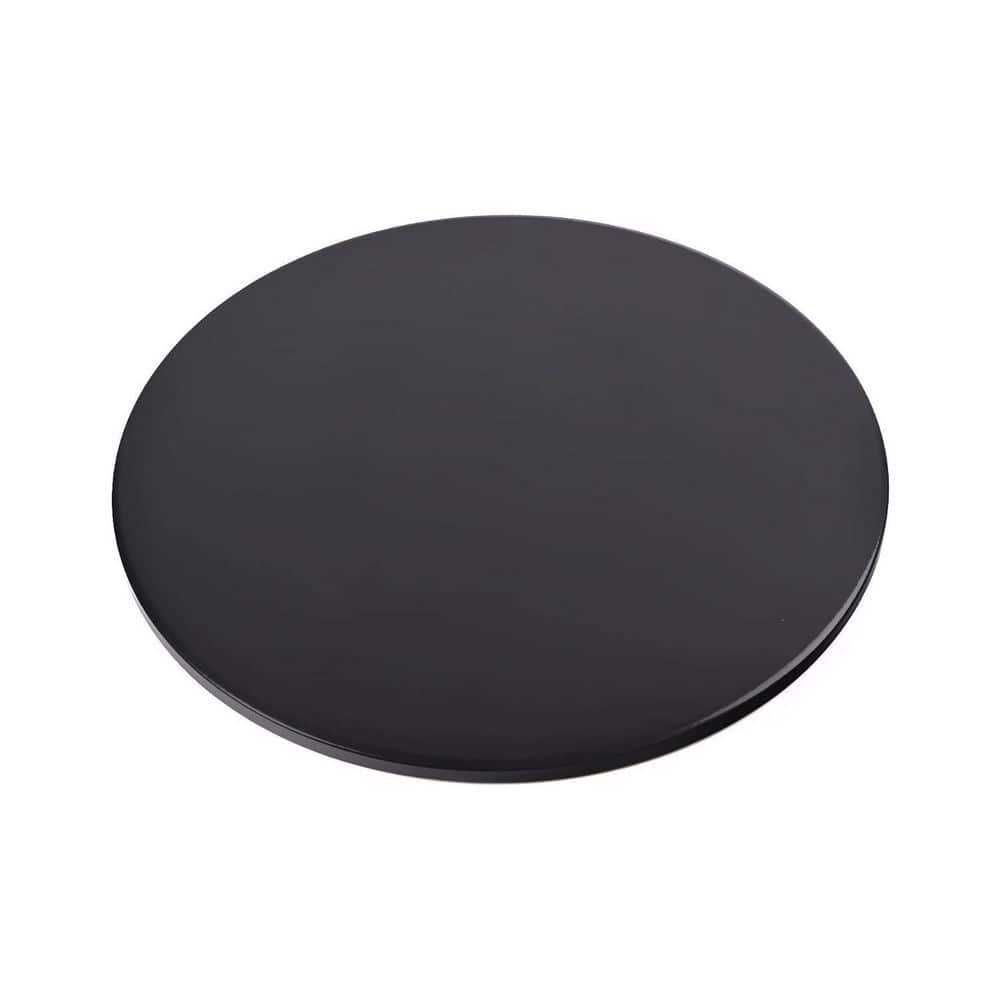 Pizza Stone 1-Piece 12 in. Cordierite Ceramic Nonstick Grill Pan Black for Oven Baking Cooking BBQ price history on PriceWatchPro