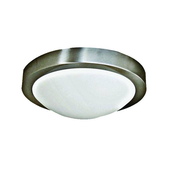 Marquis Lighting Rowan 1-Light Satin Chrome Flushmount