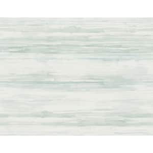 Sandhurst Seafoam Abstract Stripe Paper Strippable Roll (Covers 60.8 sq. ft.)