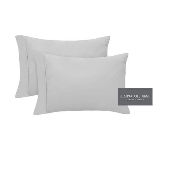 Simply the Best Luxury Platinum King Pillowcases (Set of 2)