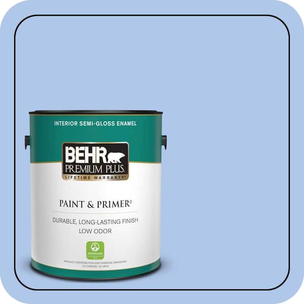 BEHR PREMIUM PLUS 1 gal. #P530-2 Promise Keeping Semi-Gloss Enamel Low Odor Interior Paint & Primer