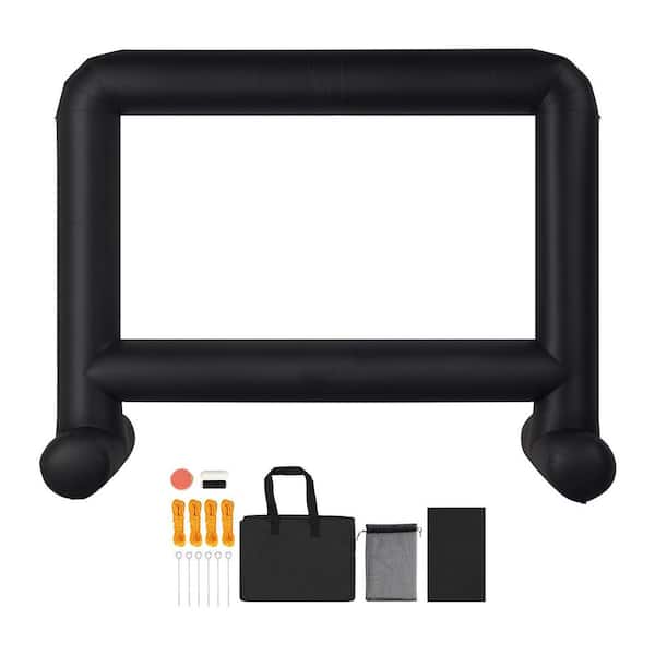 SKYSHALO 15 ft. Inflatable Movie Screen, 16:9 Easy Setup for Outdoor, Backyard, Home Theater, Party with Portable Storage Bag