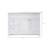Sedgewood 48.5 in. White Bath Vanity - Home Decorators