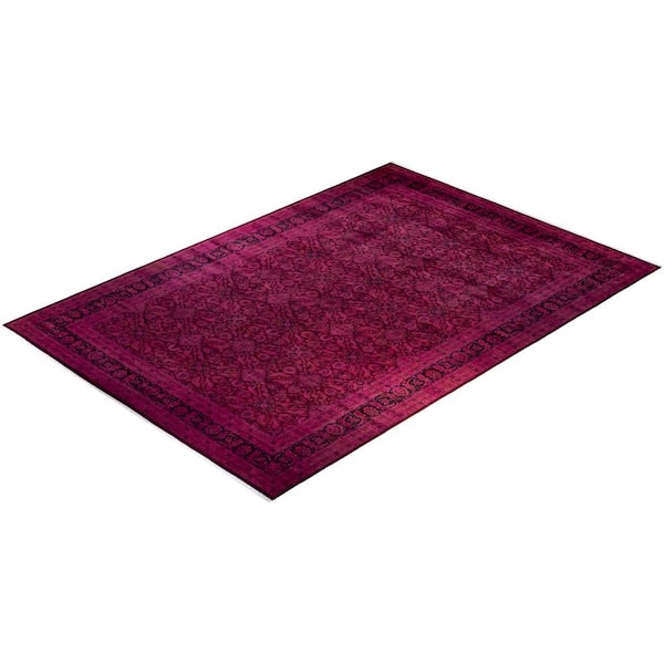 Fine Vibrance One-of-a-Kind Purple - 17 ft. 8 in. x 12 ft. 3 in. Handmade Area Rug