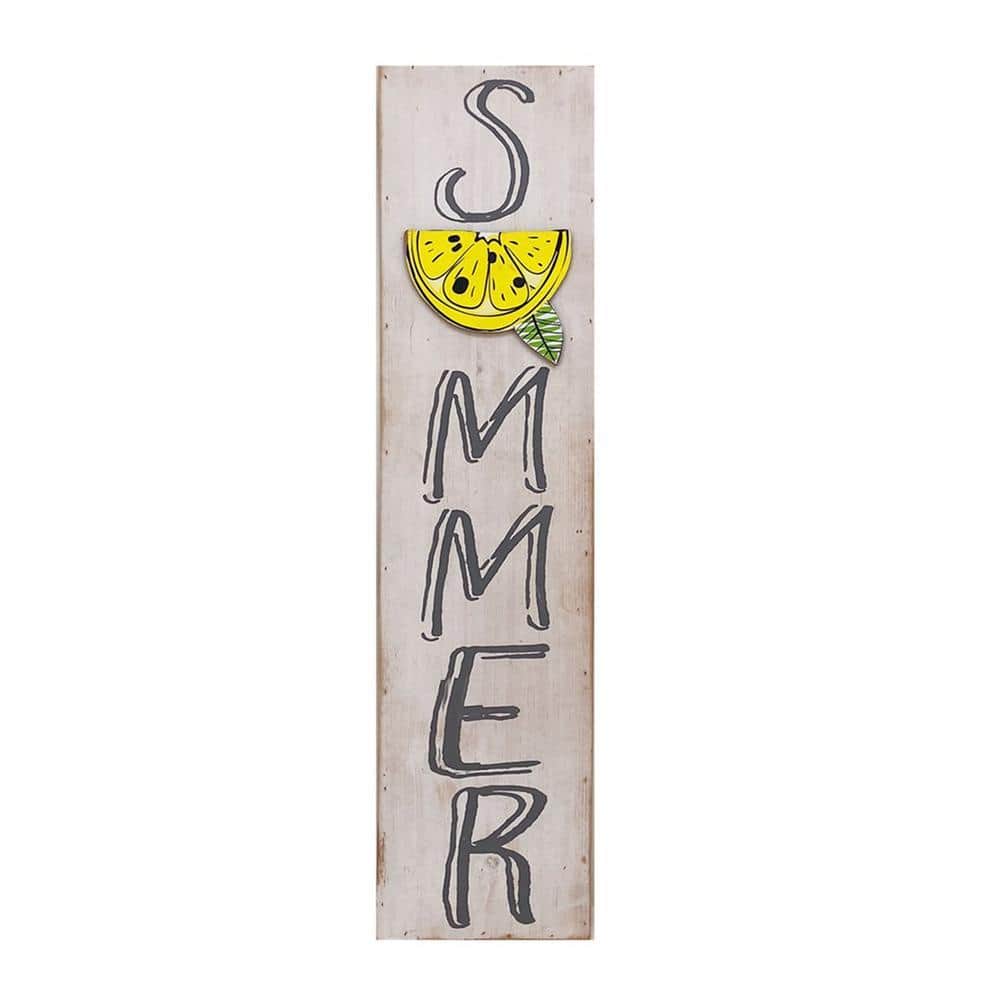 PARISLOFT Summer Wooden Porch Decorative Sign UH228 - The Home Depot