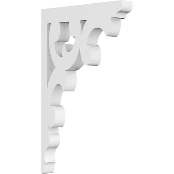 Ekena Millwork 5/8 in. W x 7 in. H x 4-1/2 in. D PVC Vienna Bracket