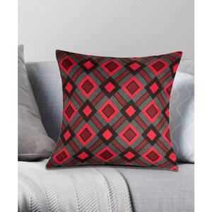 Cottage Plaid Decorative Pillow 18 in. x 18 in.