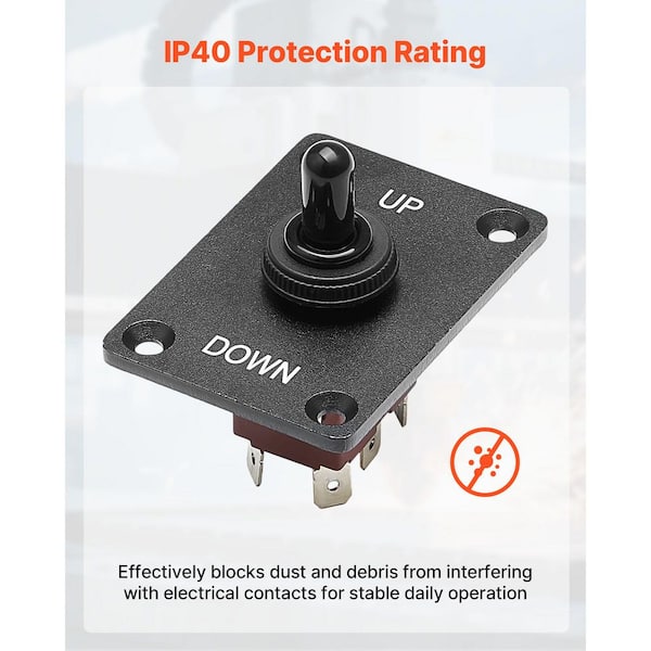 VEVOR Toggle Switch, 6 Pin Momentary Polarity Reversing Toggle