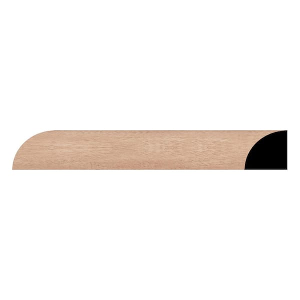 Ekena Millwork WM103 1.06 in. D x 1.06 in. W x 96 in. L Wood (Sapele Mahogany) Quarter Round